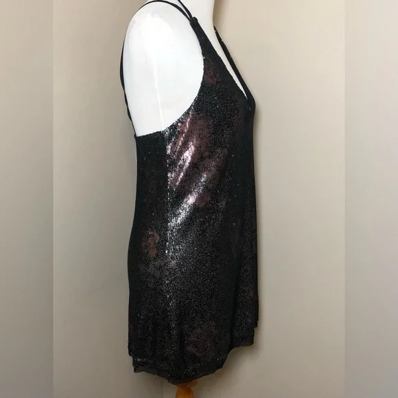 NWT Free People Sequined Mini Dress,Size-Small - Picture 7 of 9